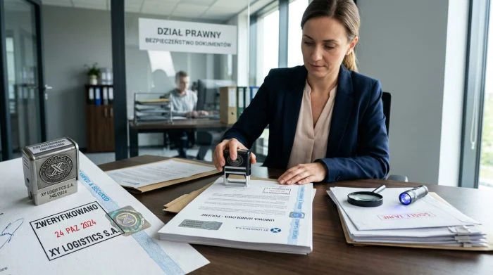 zabezpieczenie dokumentów a pieczątki firmowe