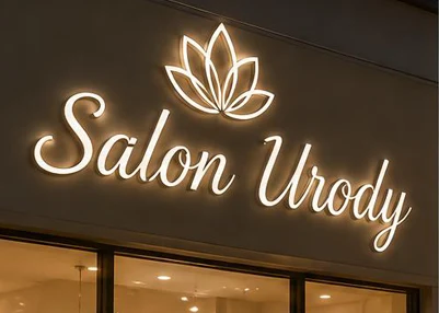 Litery podświetlane 3d dla Salon Urody