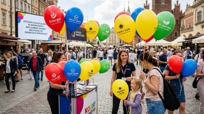 kolorowe balony reklamowe