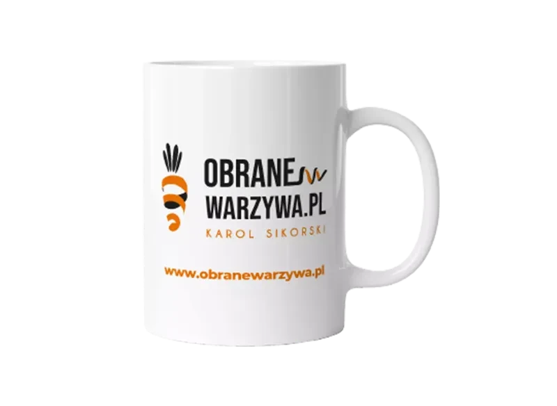 Kubek dla firmy Obrana Warzywa.pl