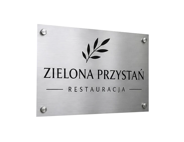 Szyld reklamowy Zielona Przystań