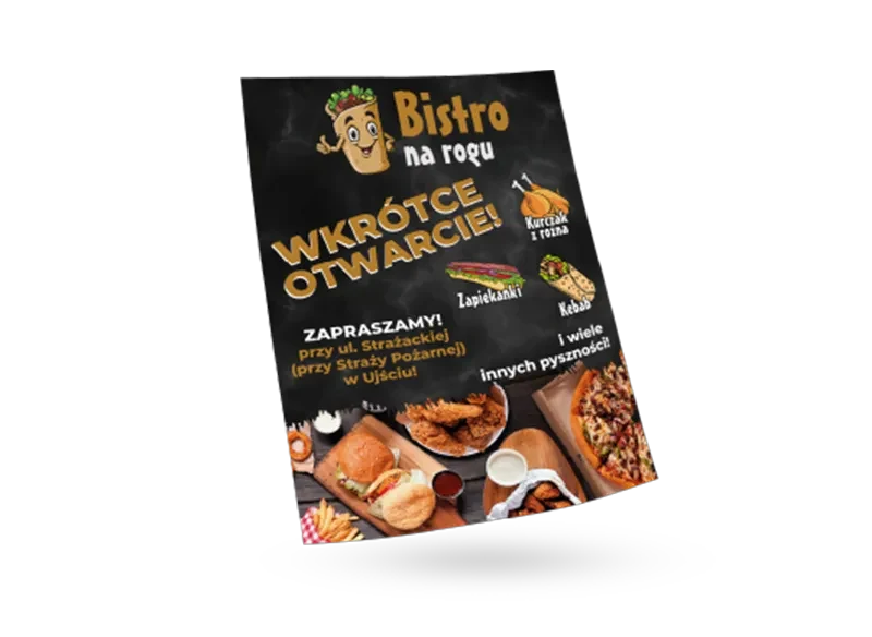 Plakat Bistro na rogu