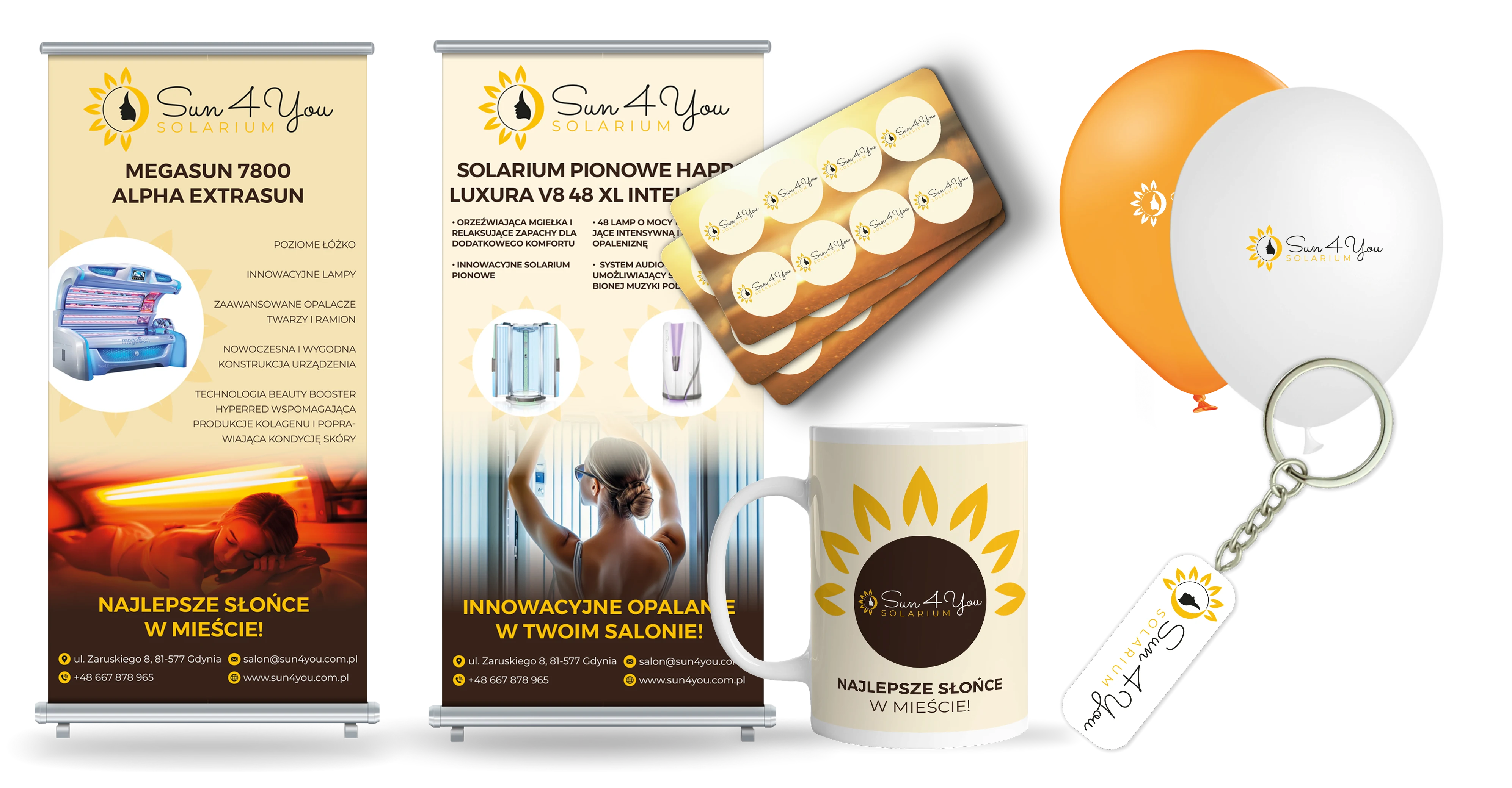 Gadżety reklamowe dla firmy Sun4You z Gdyni