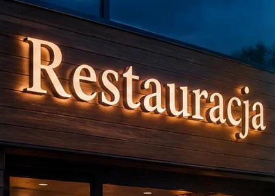 Litery podświetlane 3d dla Restauracja