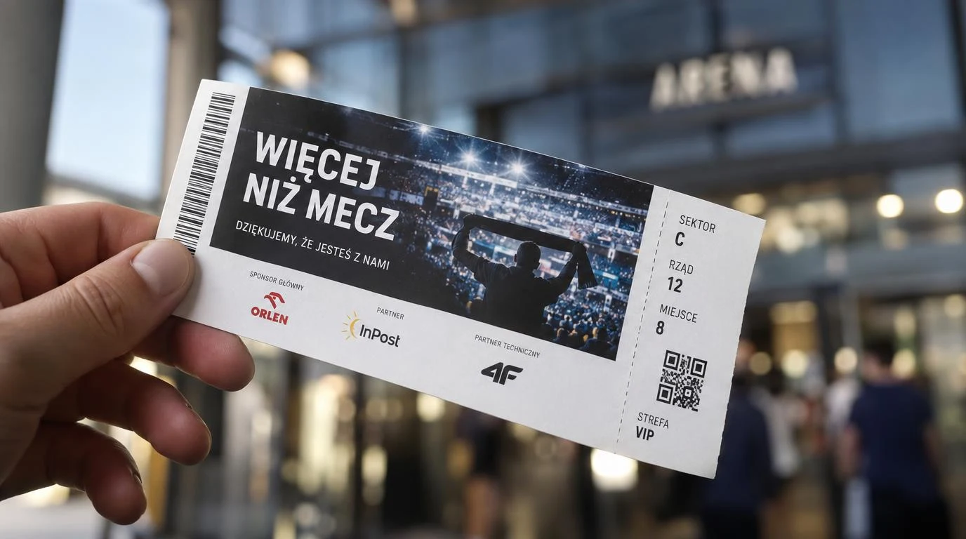 Bilet jako nośnik reklamowy dla sponsorów i partnerów