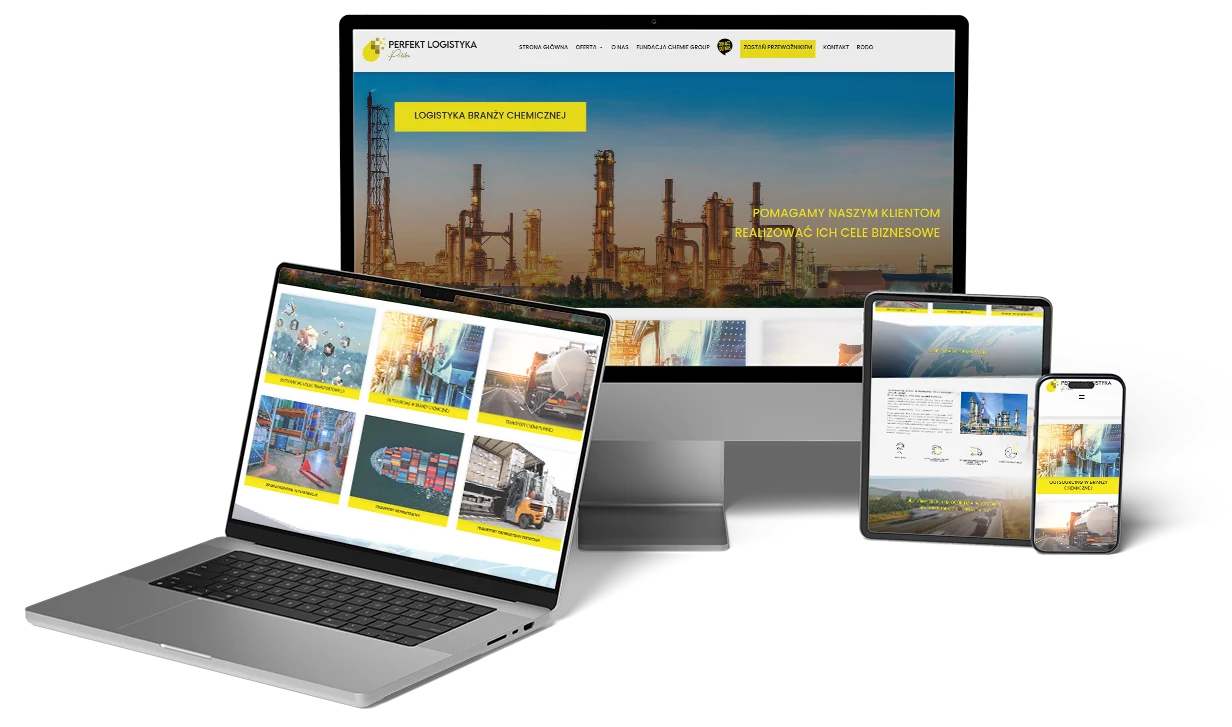 Responsywna strona internetowa Perfekt Logistyka Katowice