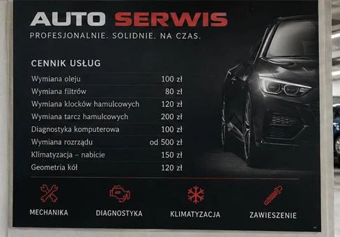 Cennik Auto Serwis