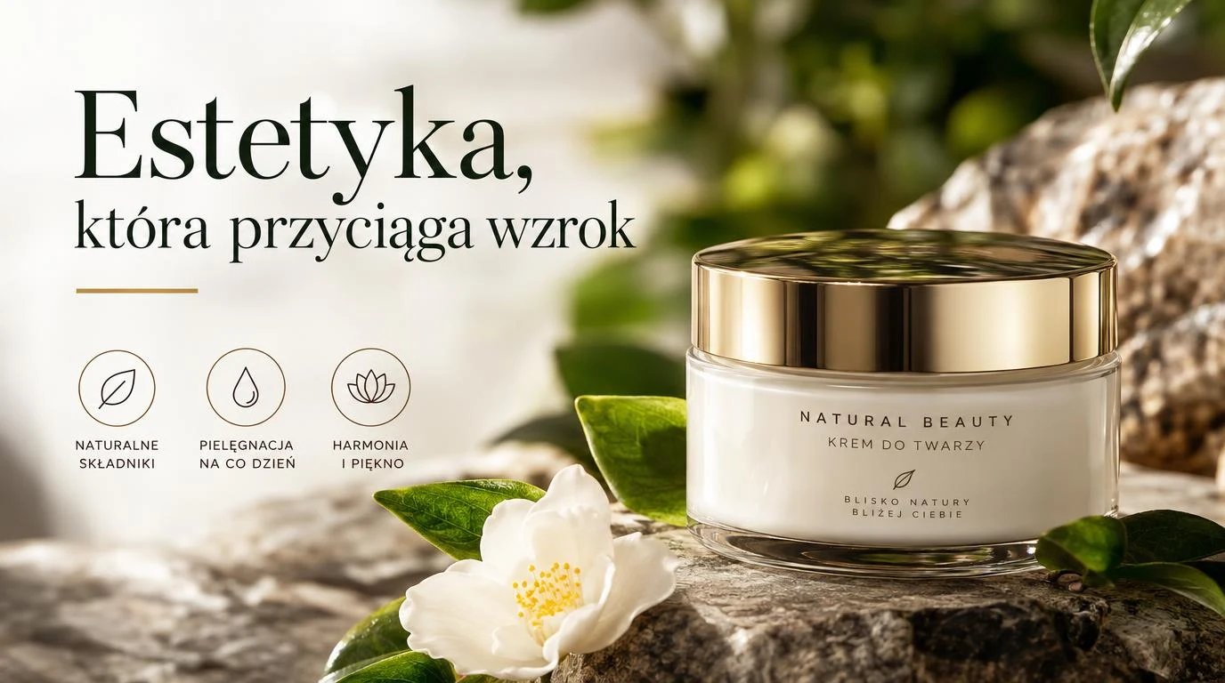 Estetyka, która przyciąga wzrok etykieta