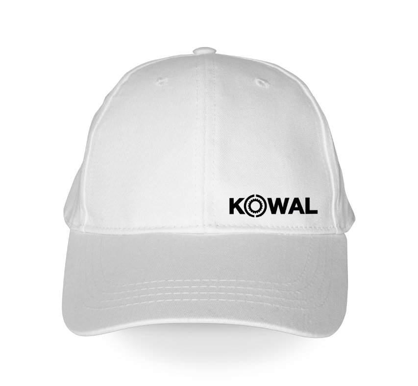 Czapka z daszkiem z nadrukiem. Biała czapka reklamowa z logo, produkcja personalizowanych czapek.