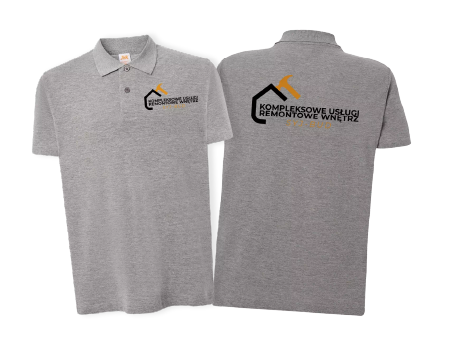 Koszulki polo z nadrukiem. Odzież firmowa z logo remontów wnętrz, personalizowane koszulki polo.