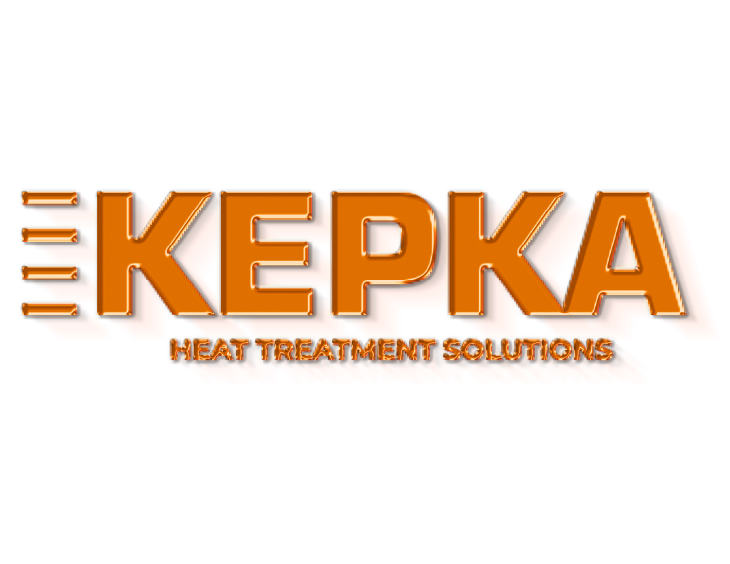 Logotyp. Trójwymiarowy, pomarańczowy tekst z cieniem. Logo, obróbka cieplna.