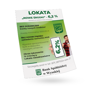 Plakat reklamowy, zielone tło. Grafika mężczyzny z telefonem. Plakat finansowy.