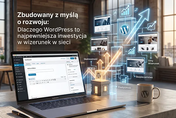 Zbudowany z myślą o rozwoju: Dlaczego WordPress to najpewniejsza inwestycja w wizerunek w sieci