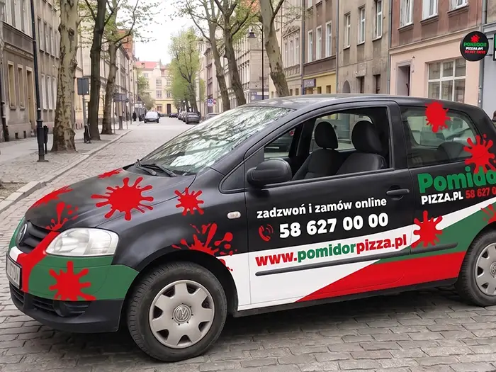 oklejenie auta pan pomidor